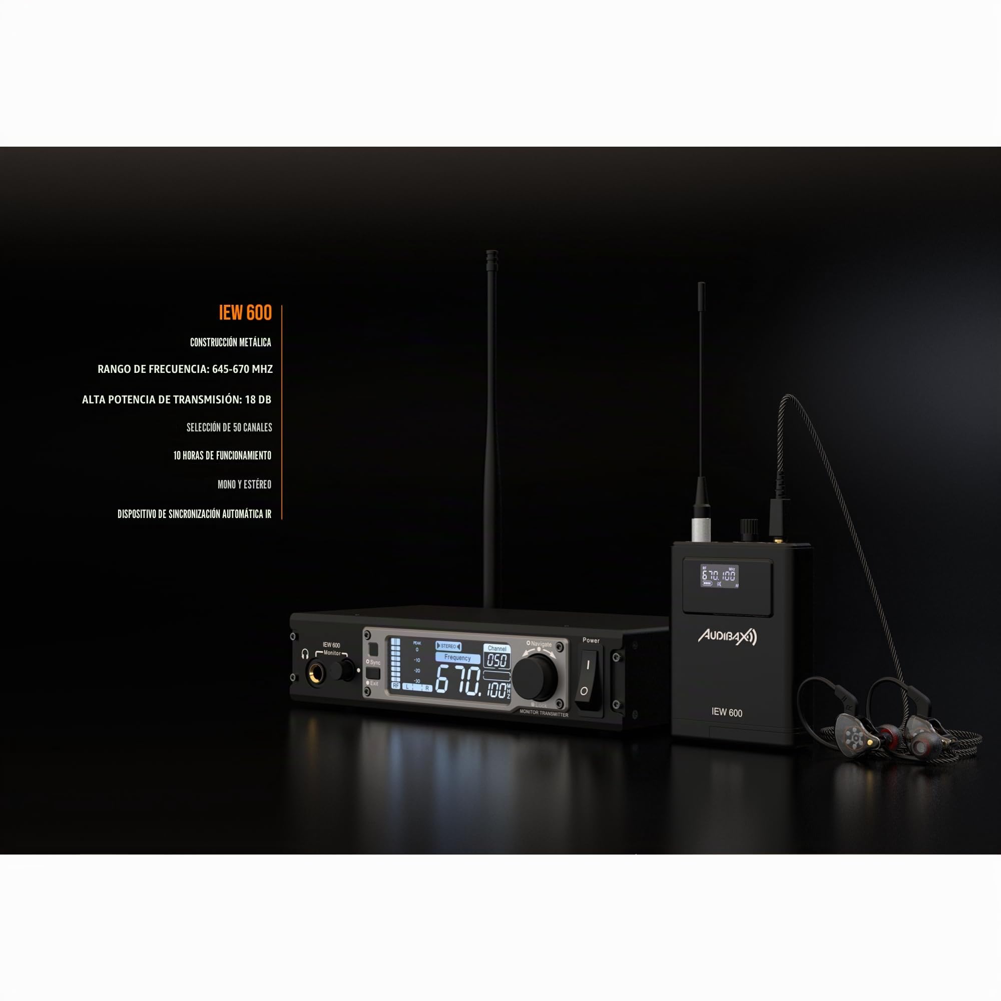 Audibax IEW 600 Sistema In Ear Inalámbrico