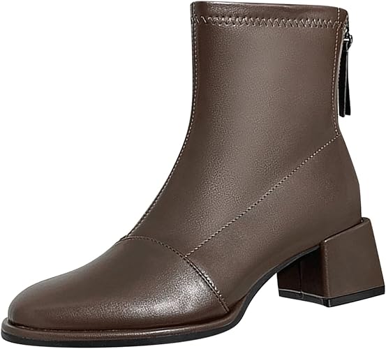 Amazon Mjhaiuehv ショートブーツ レディース 厚底ブーツ 厚底 靴 シューズ 軽量 おしゃれ ショート ブーツ ヒール スニーカー レディース おしゃれ 夏秋冬 日常 通勤 通学 美脚 婦人靴 ショートブーツ レディース ブーツ レディース 黒 ショートブーツ レディース