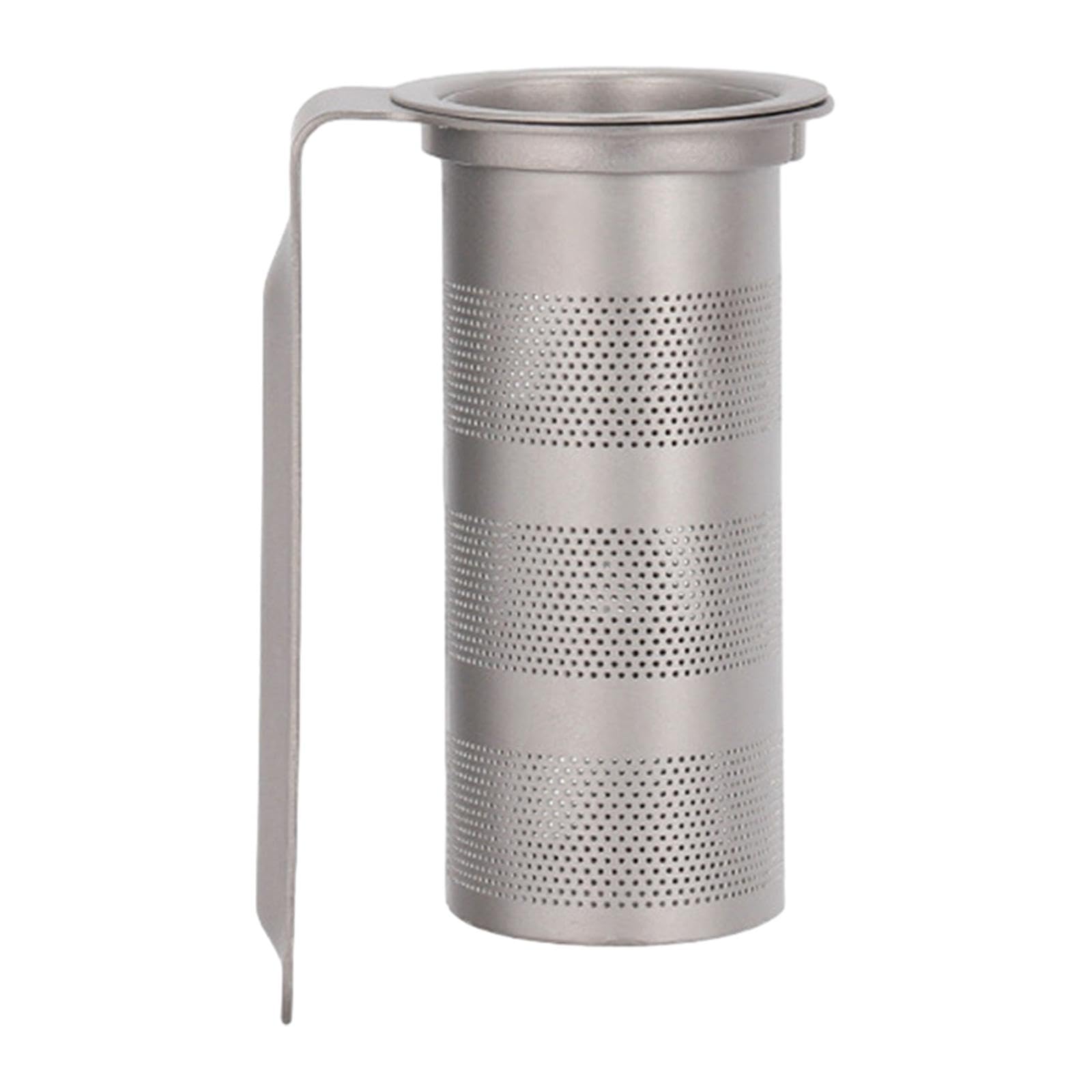 Colador de té de titanio, Infusor de té de malla Extra fina, divertidos utensilios de cocina resistentes al calor, tetera para tazas, teteras, familia