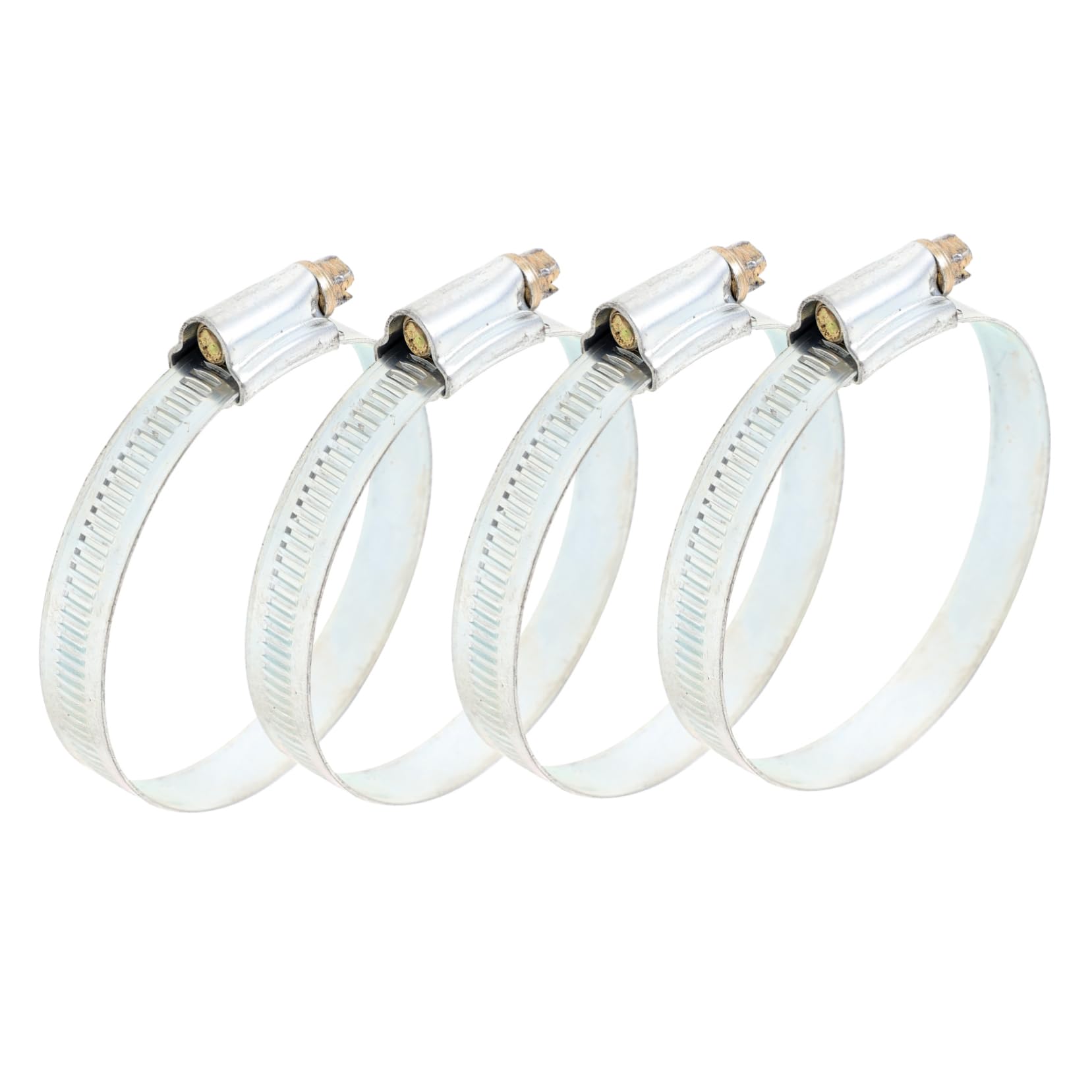 CIYODO 4Pcs Heavy Duty Fire Hose Clamp Set Metal Fasteners for Securing Hoses Home Automotive and Industrial Applications