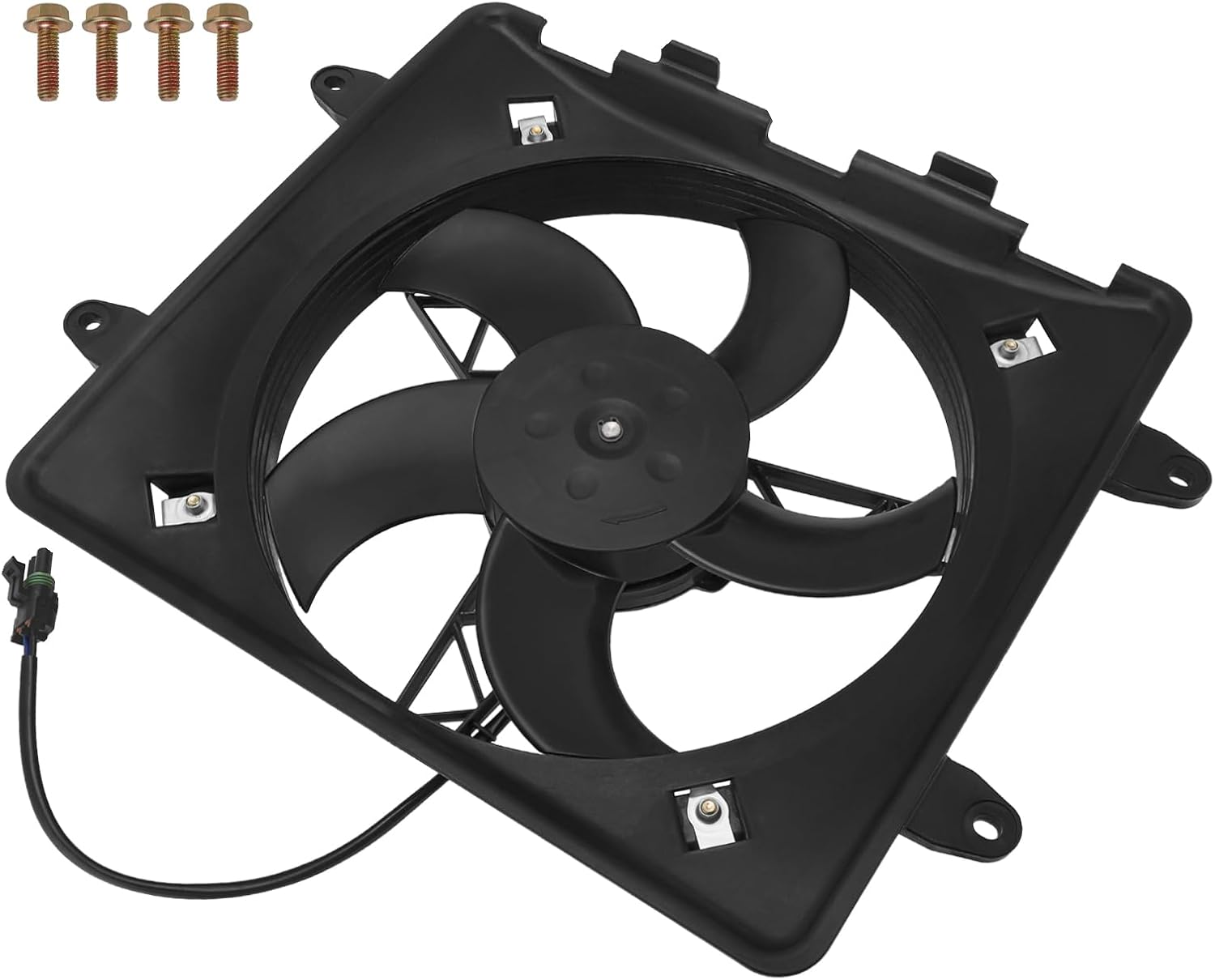 M MATI Radiator Cooling Fan Assy with Shroud for Polaris RZR 800 570 2008-2022 Sportsman 800 700-EFI 2004-2014 ACE 325 570 900 2014-2016 2410413 2410366 2410901