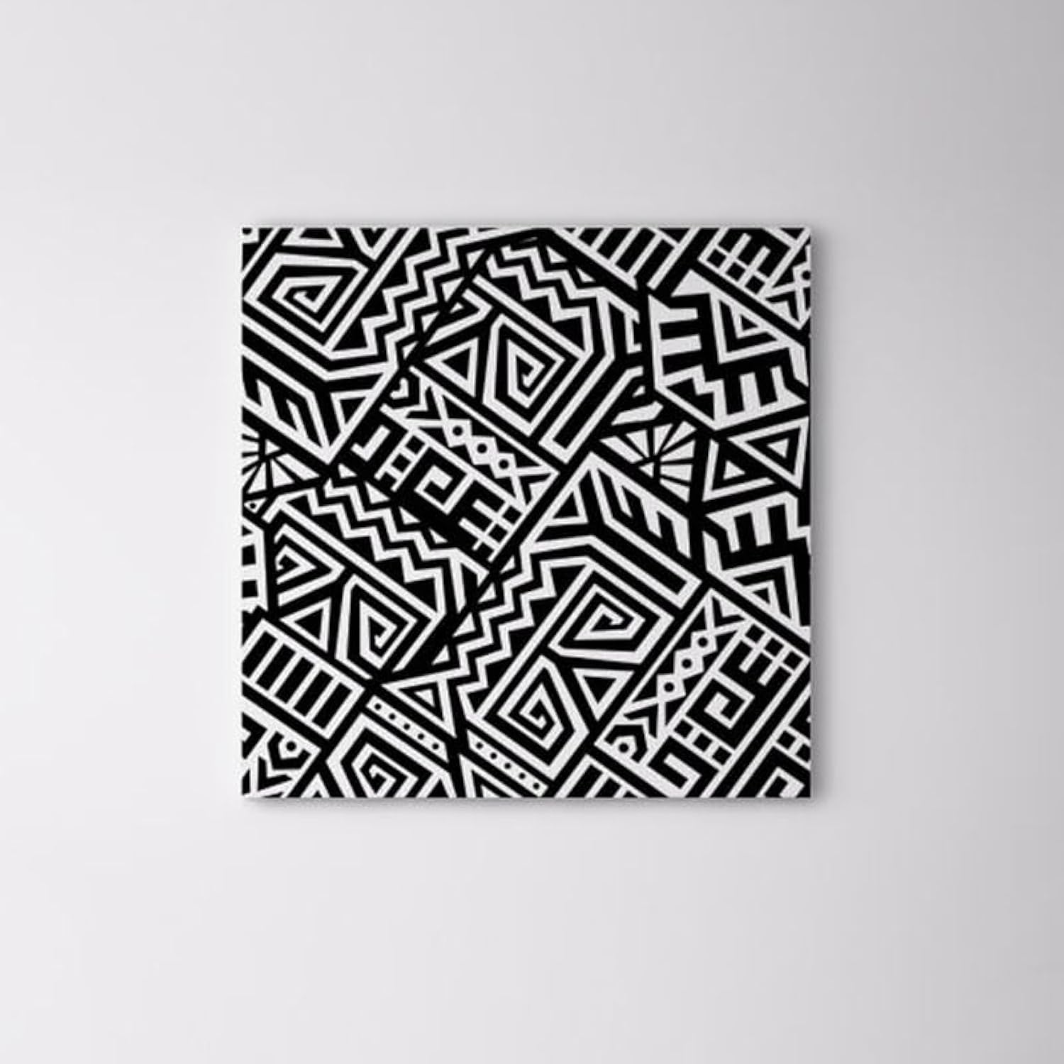 bpa And White Space Distribution Shapes Canvas Wall Art Painting Wallart Canvas - 30X30 Cm