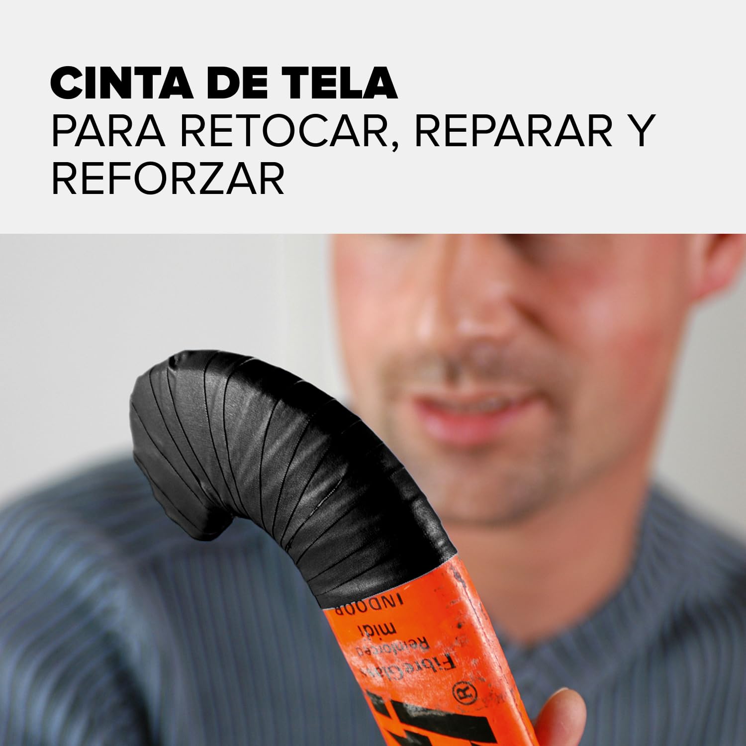 tesa 57231-00000-02 Extra Power Perfect - Cinta textil (50 m x 50 mm), color negro