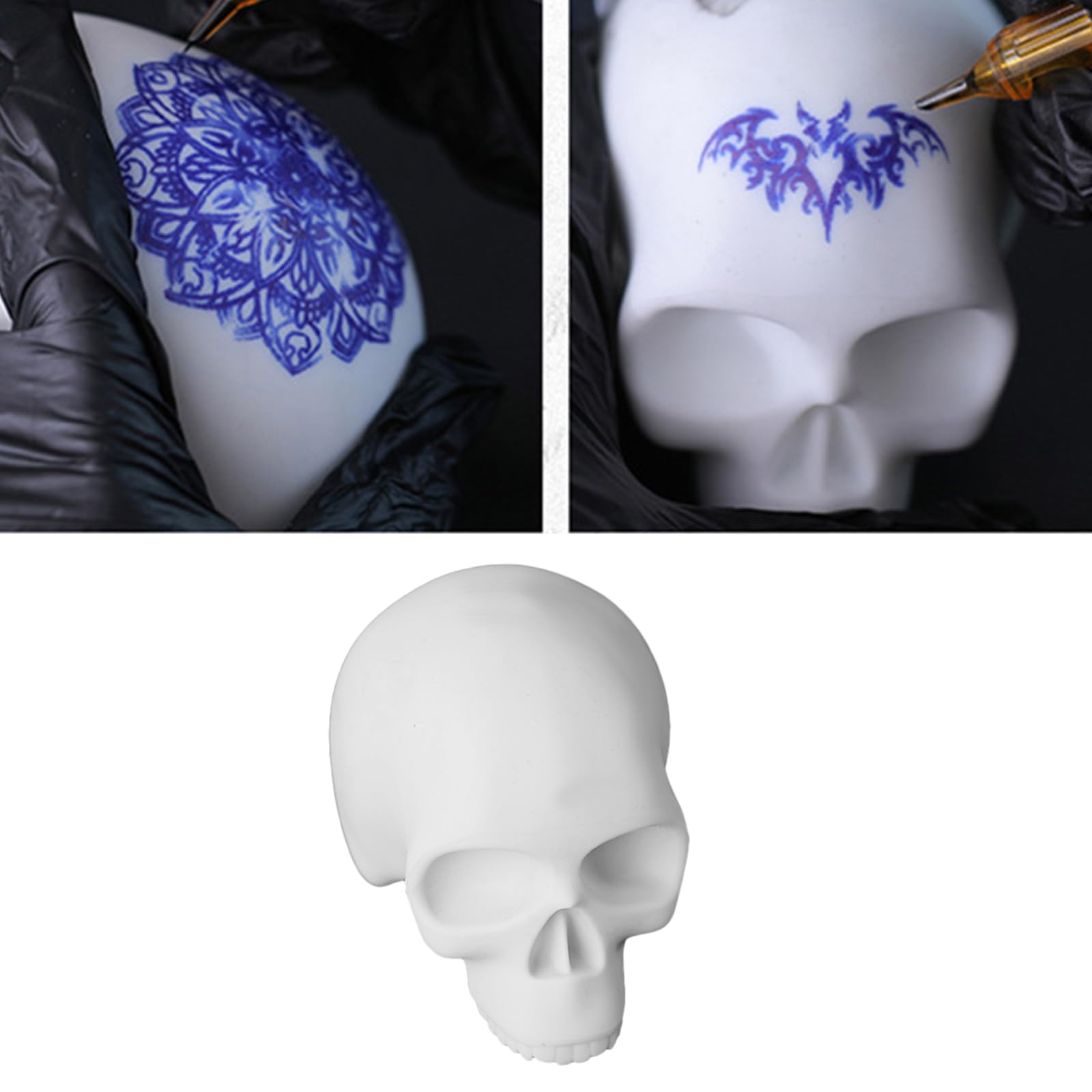Silicone Skull Practice Model Soft Silicone Practice Model Fake Skin Soft Silicone For Beginners Experienced