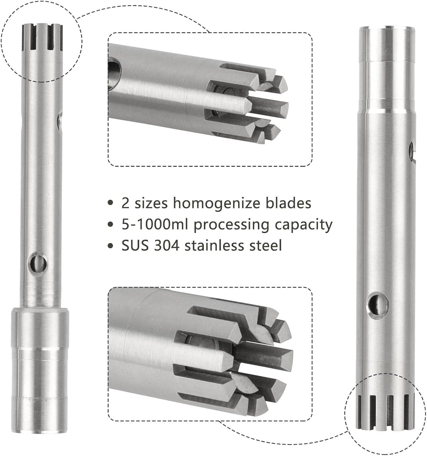 Dispersor-homogeneizador de laboratorio de alta velocidad ajustable (8000-22000 rpm) para volúmenes de 5 a 1000 ml con 2 cabezales de trabajo.