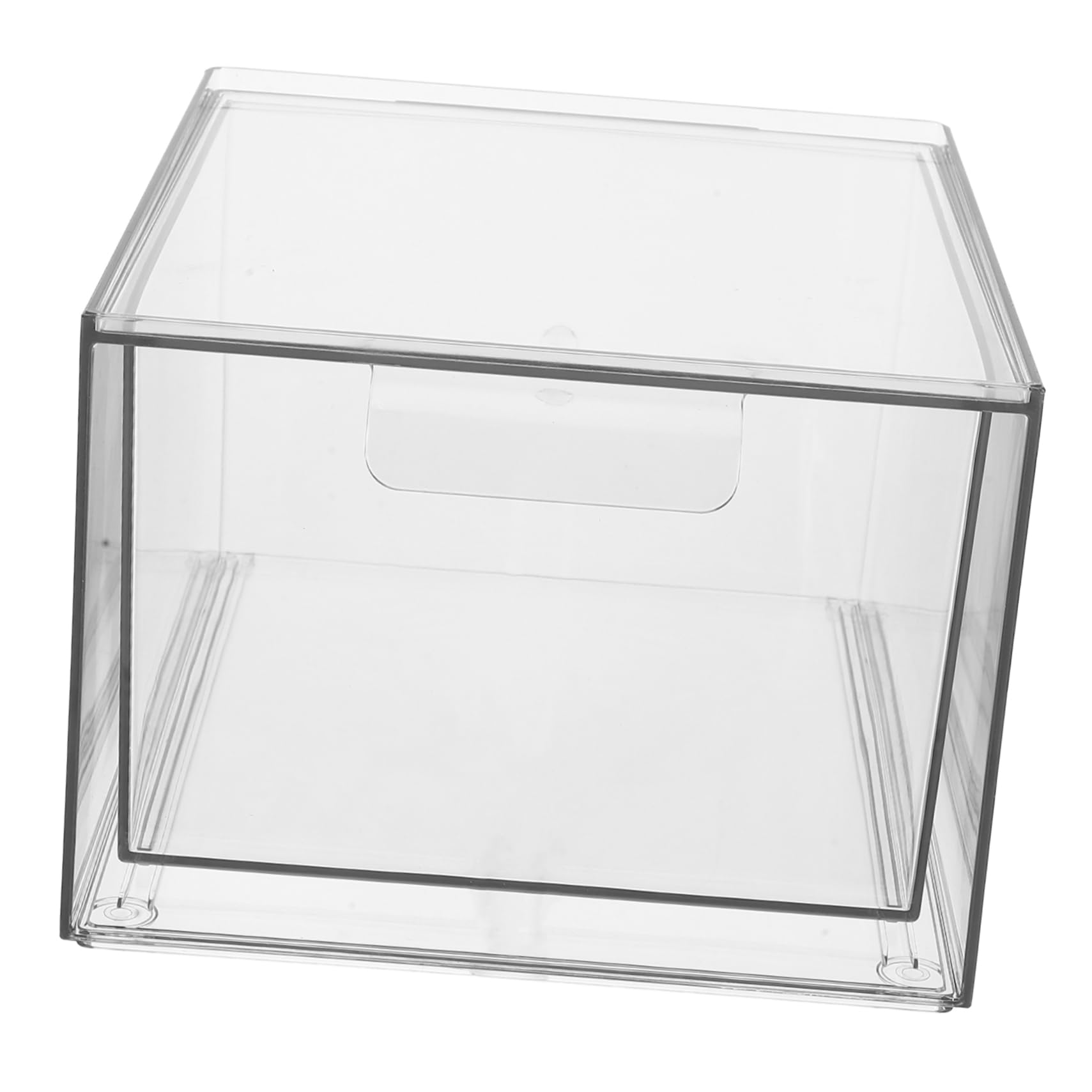 Caja De Almacenamiento De Cosméticos Transparente Con Organizador De Maquillaje Para Baño y Tocador Para Paletas y Productos De