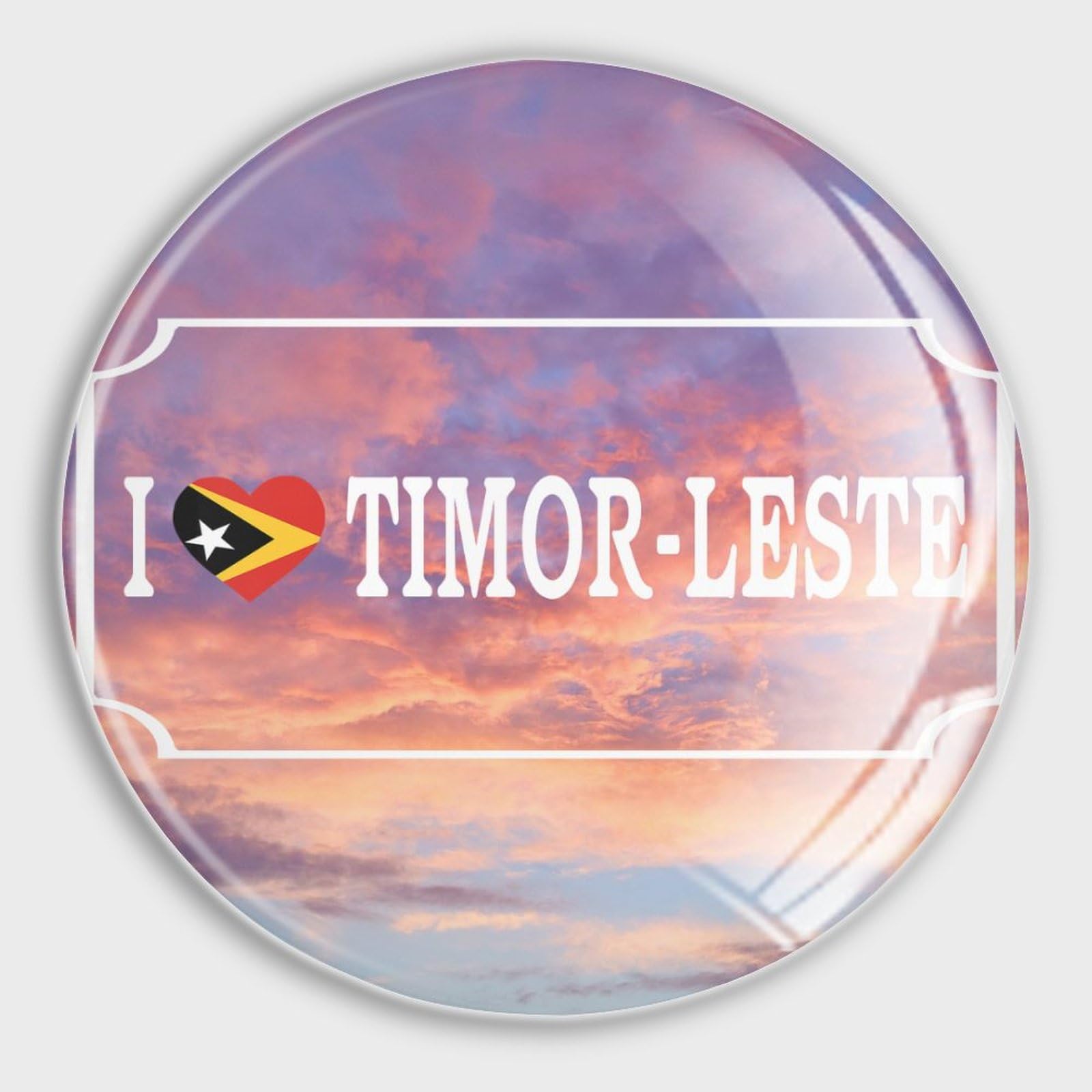 Aimants frigo Timor-Leste anti-glisse en verre pour vos listes