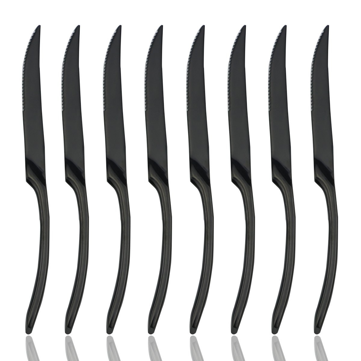 JASHII Black Stainless Steel Flatware Set - 24 Piece -12 JASHII Black Stainless Steel Flatware Set - 24 Piece -12