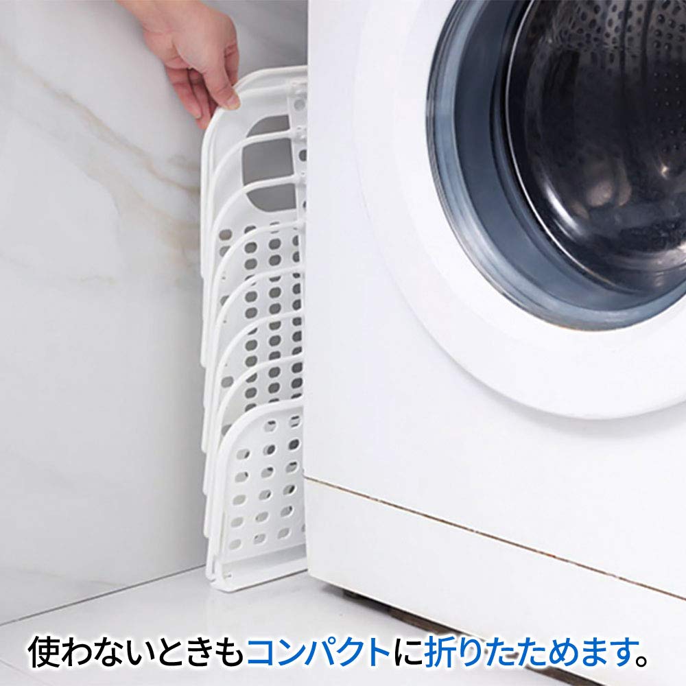 Amazon｜SUGGEST ランドリーバスケット 折りたたみ 洗濯機横 収納 省