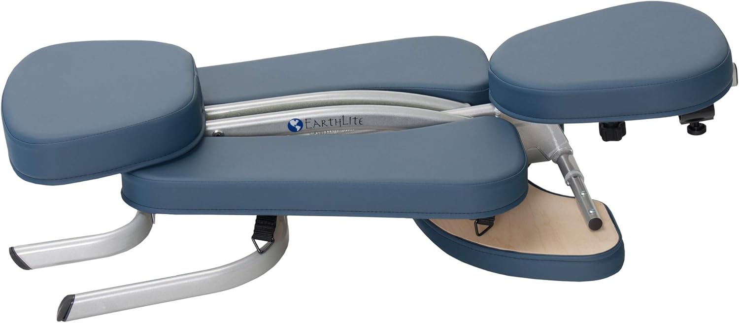 EARTHLITE Portable Massage Chair Package VORTEX - Portable, Compact, Strong and Lightweight incl. Carry Case, Sternum Pad & Strap (15lbs), Mystic Blue : Professional Massage Equipment : Beauty & Personal Care