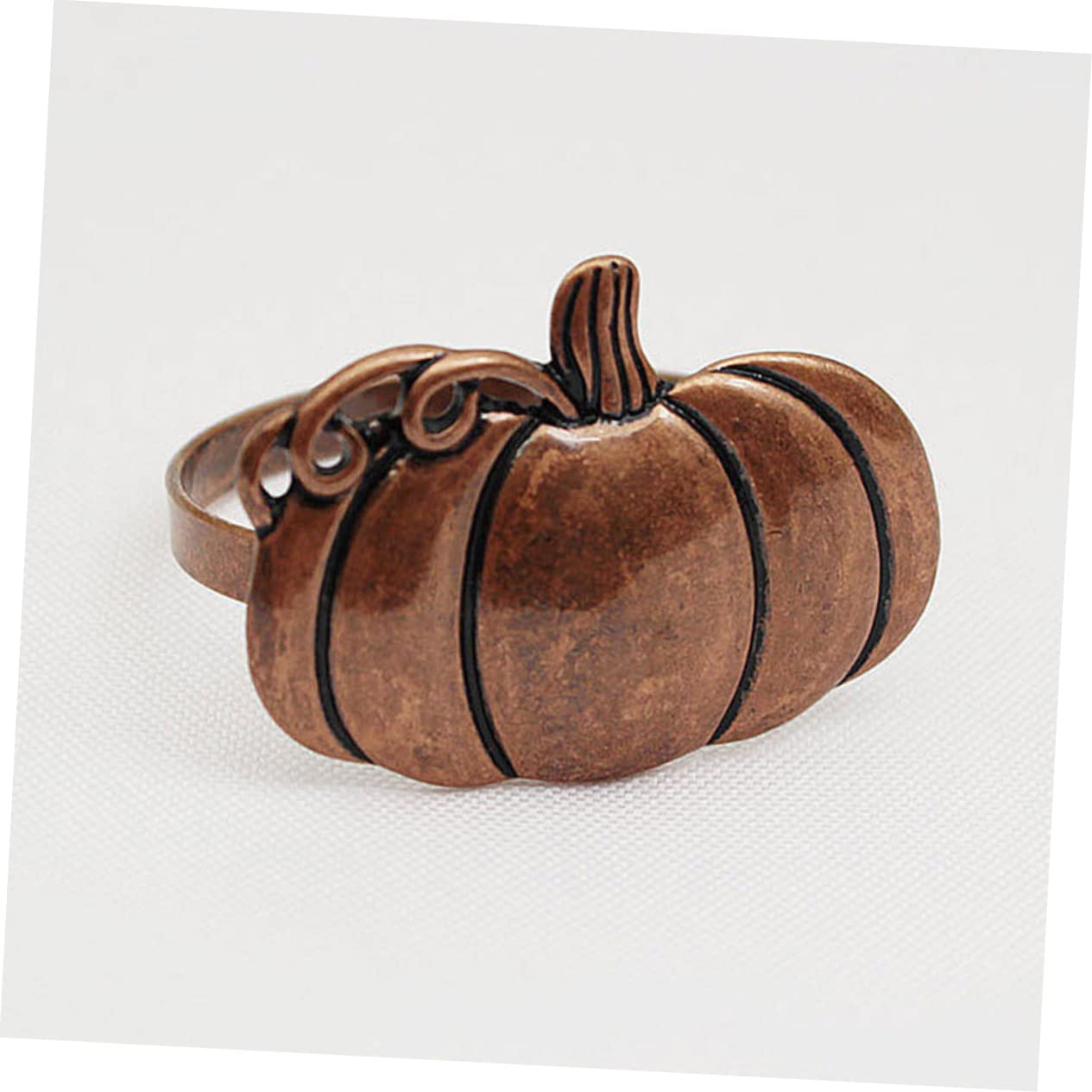 Ciieeo 18 STK Kürbis Serviettenringe Elch Weihnachtsserviettenschnalle Kürbistische Thanksgiving-servietten Blattserviettenringe Serviettenringe Aus Blattgold Nussknacker Legierung Coffee