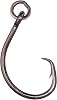 Mustad Ringed Demon Offset Circle 4X Strong - Designed to Perform Flawlessly Featuring Kirbed Hook -Black Nickel