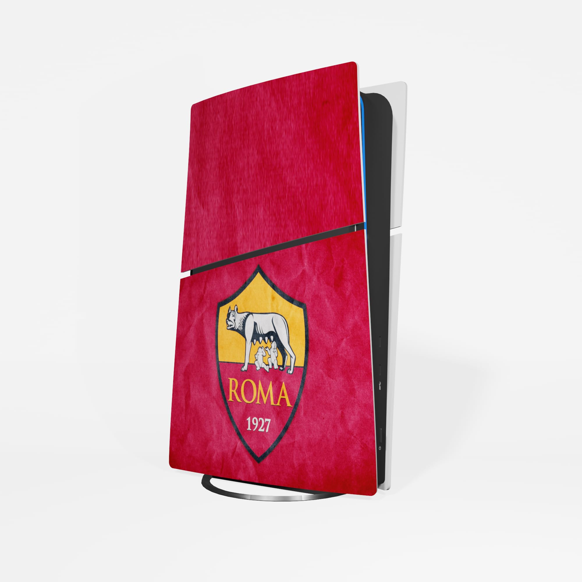 MaD Vision® Extra-Durable Skin Kit per PlayStation 5 (PS5) Disc Slim e Digital Slim | Set di Pellicole Adesive in Vinile Opaco per la Console e 2 Controller - per Roma Design