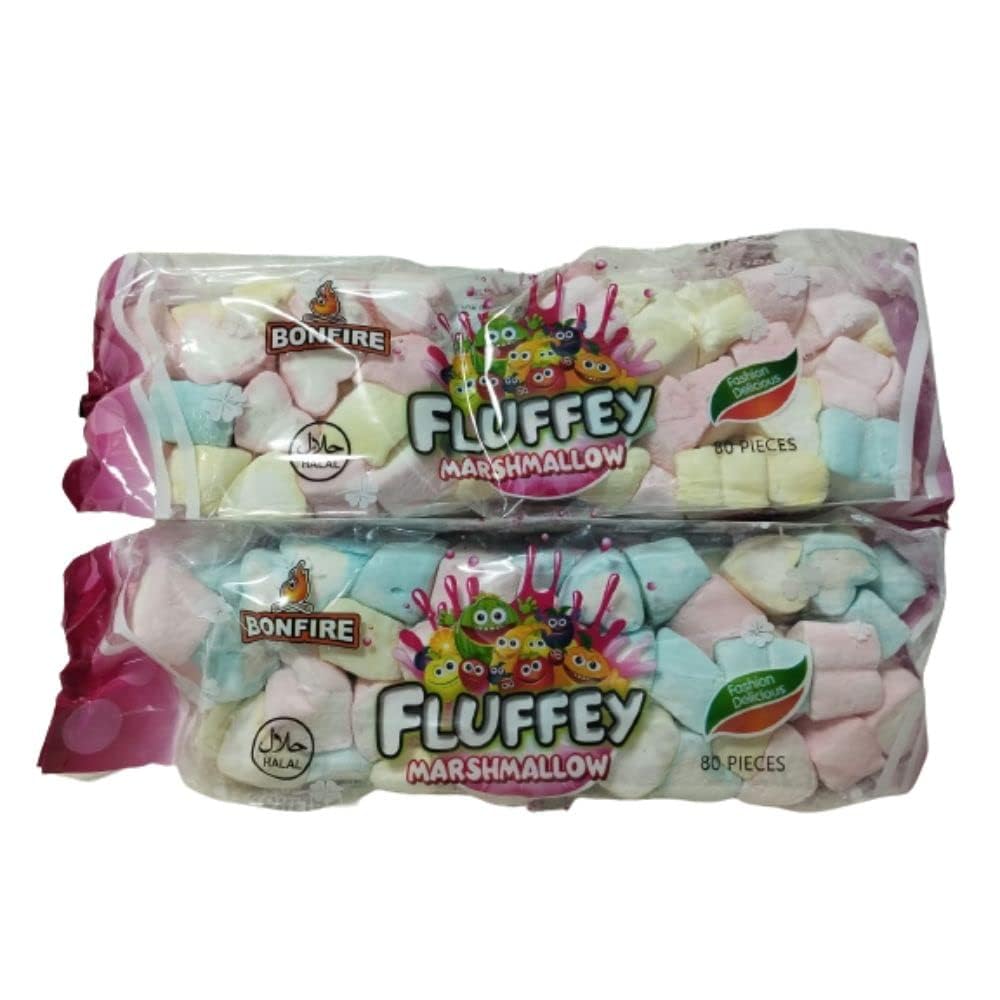 Fluffey Marshmallows 160 Pieces Assorted Fruit Flavours Mini Marshmallow Candy - 80 Pcs X 2 Pkt (B0CMHWR9FT) Amazon Price History, Amazon Price Tracker