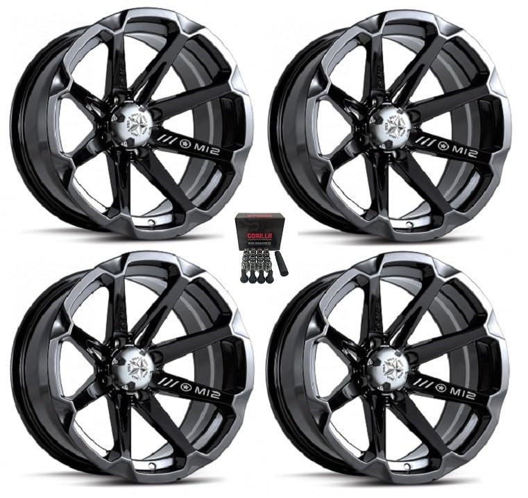 Amazon.com: MSA M12 Diesel UTV Wheels/Rims Black 15