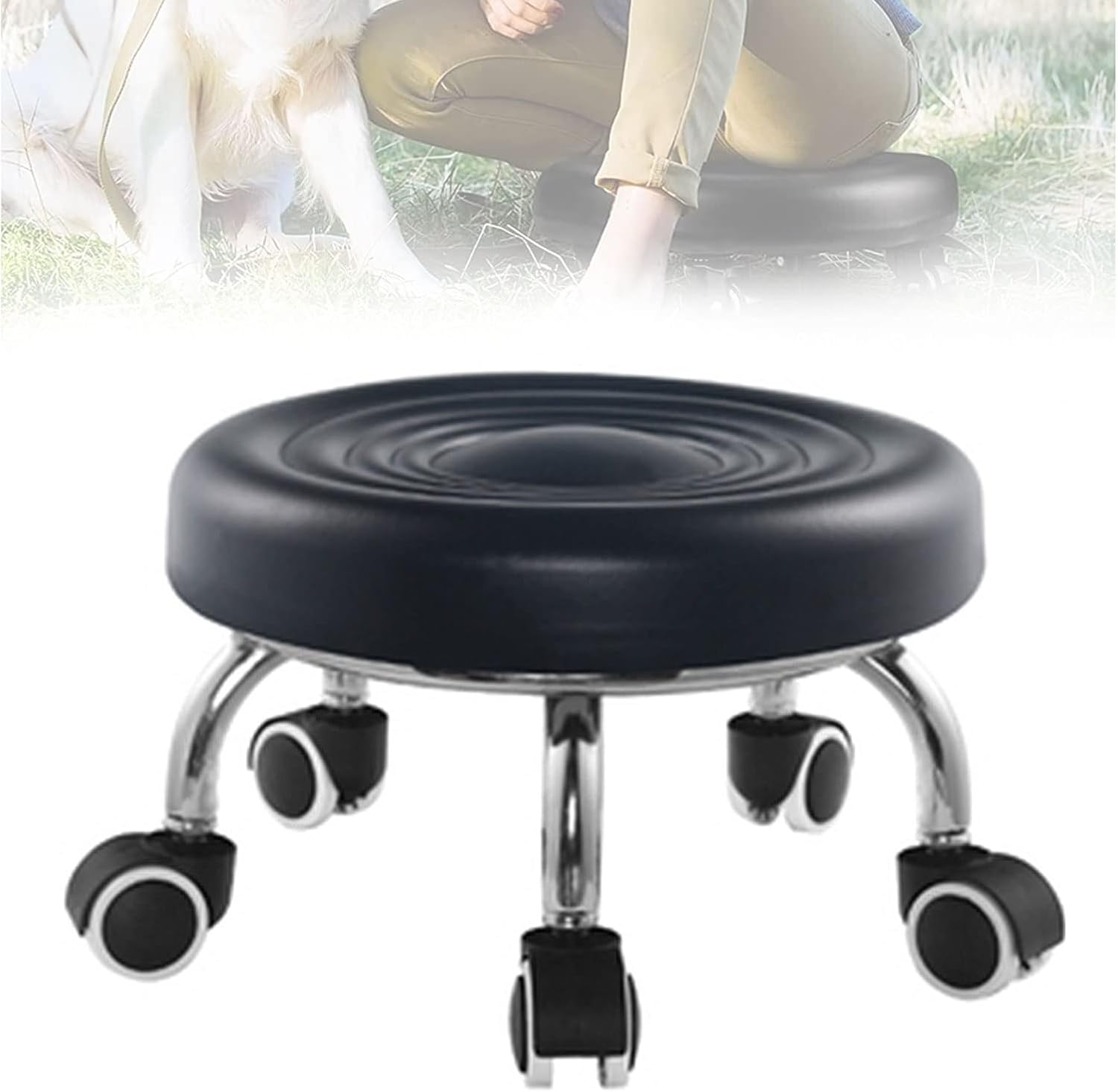 Amazon.co.jp 作業用チェア キャスター付 ロースツール 低床椅子 作業用スツール ワーキングチェア キャスター付 自動車整備