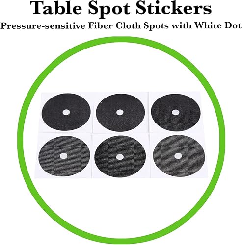 Miniatura 6 de JAPER BEES Bolas de billar para billar con estante de bolas triangular, tizas para tacos, calcomanías para puntos de mesa y reemplazos de puntas,