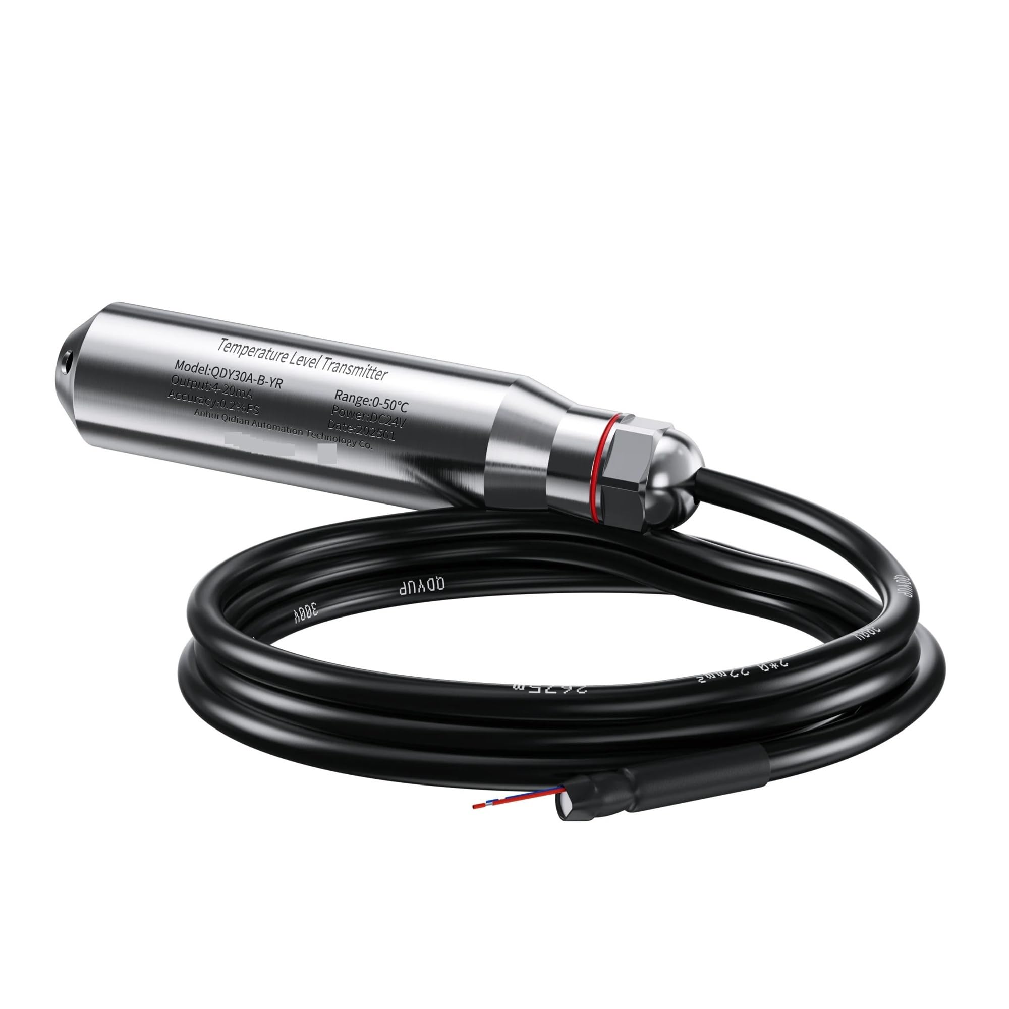 Czujnik poziomu wody 0-5 m do 4-20 mA 0-10 V 0-5 V RS485 Nadajnik czujnika poziomu cieczy Głębokość studni Solidna ochrona(2M Range 4M Cable,RS485)