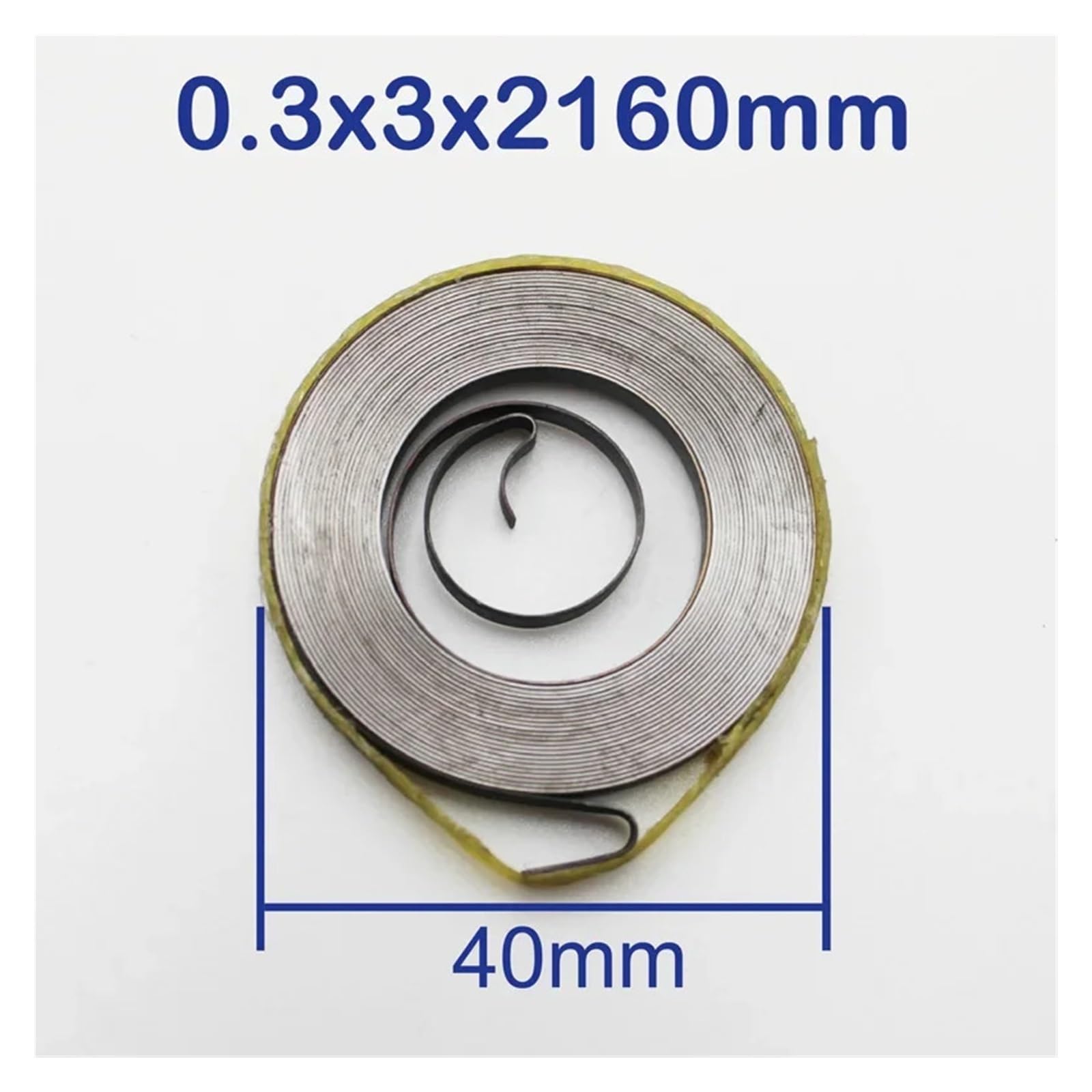 Sprężyna powrotna do wiertarki kolumnowej sprężyny o stałej sile ze spiralą płaską (0,4 x 11 x 3600 mm, 1 szt.)
