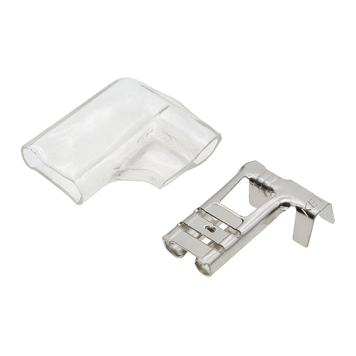 Yooページ YXQ 6.3mm Crimp Terminal Spade Connector w Cover Right Angle L