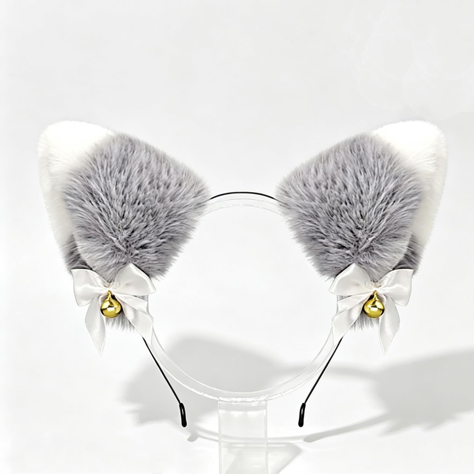 Amazon.co.jp: [kuroobaa] 猫耳 カチューシャ ヘッドバンド 鈴付き 獣