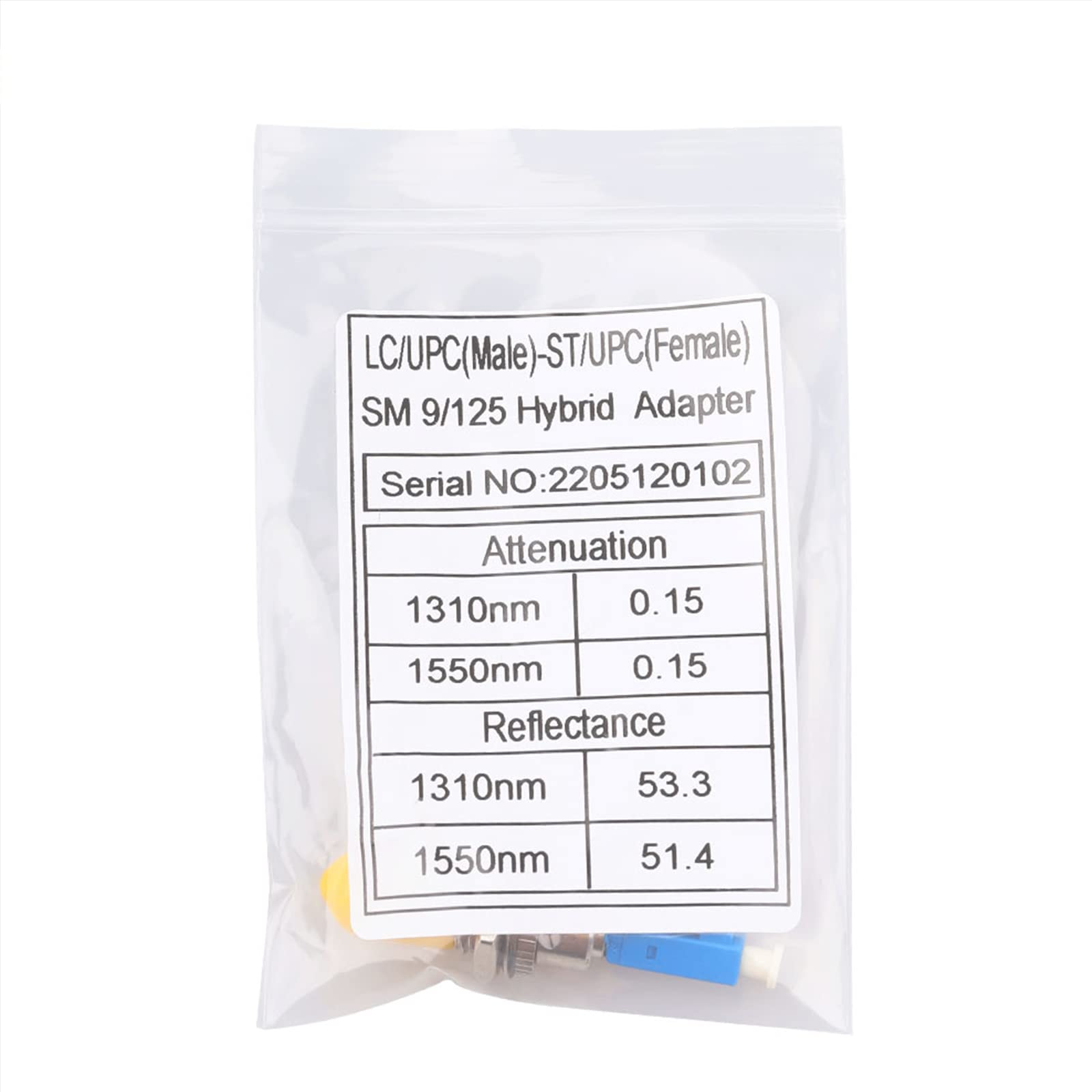 Lot de 3 adaptateurs de coupleur fibre optique UPC LC mâle vers ST femelle monomode