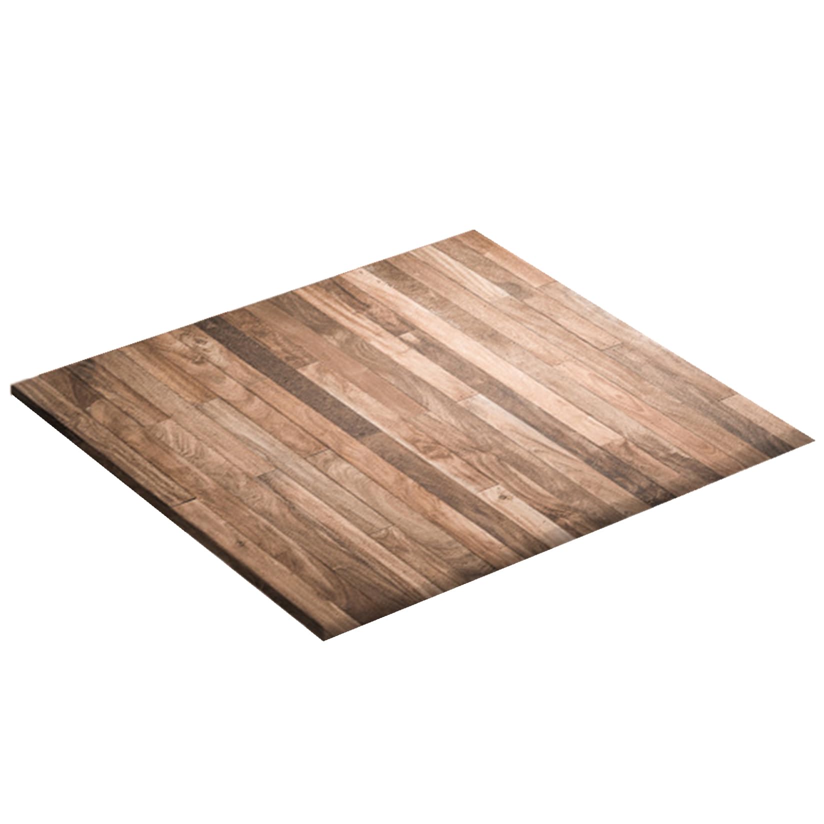 Wedhapy Fitted Tablecloth Square Tablecloth, Brown Wood Grain Square Tablecloths, Waterproof Polyester Fitted, Non Slip Card Table Cover with Elastic Edge Style 2