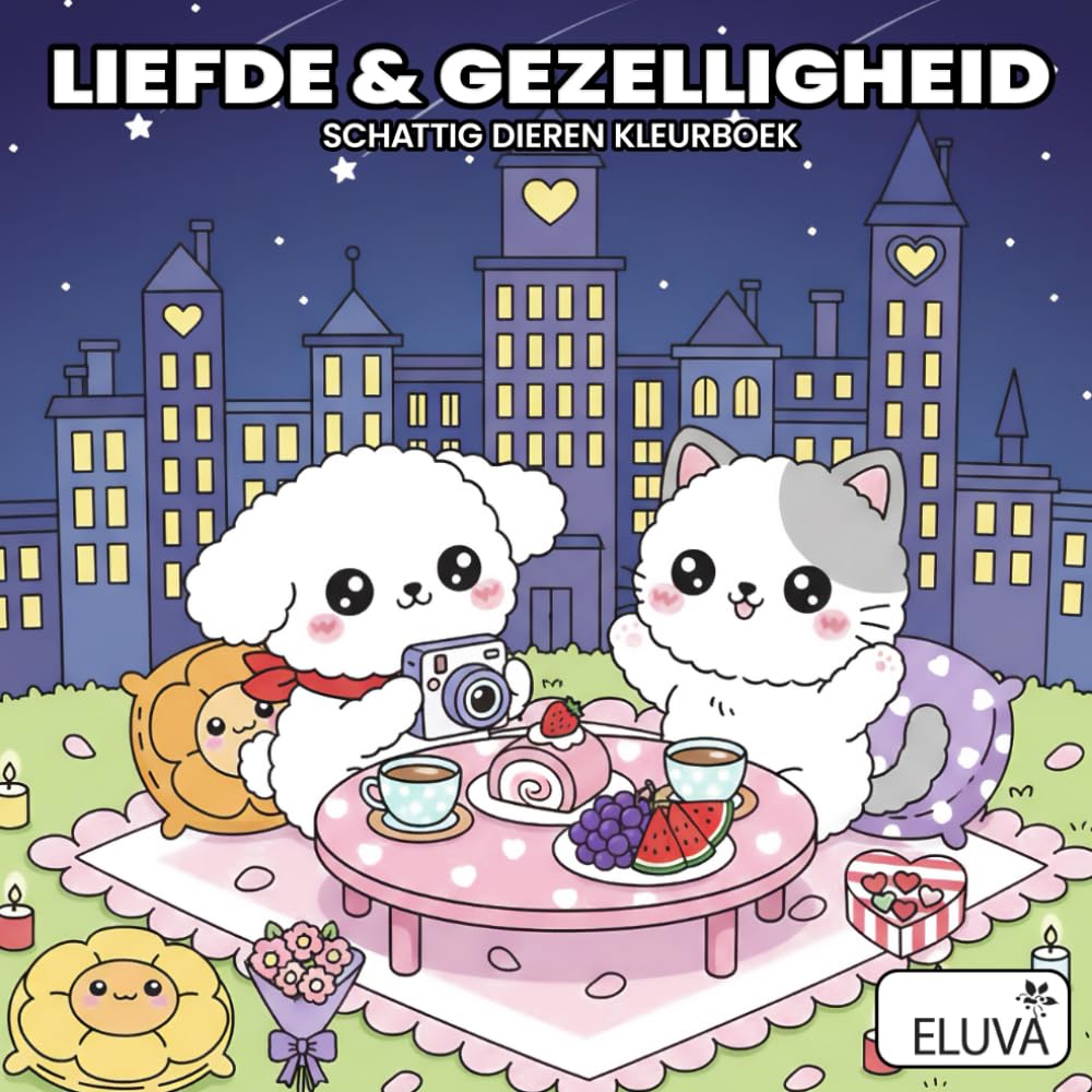 Liefde & Gezelligheid: Schattig Dieren Kleurboek: Een Bold & Easy Kleurboek met Grote Illustraties van Verliefde Diertjes – Ontspanning voor Volwassenen en Tieners.