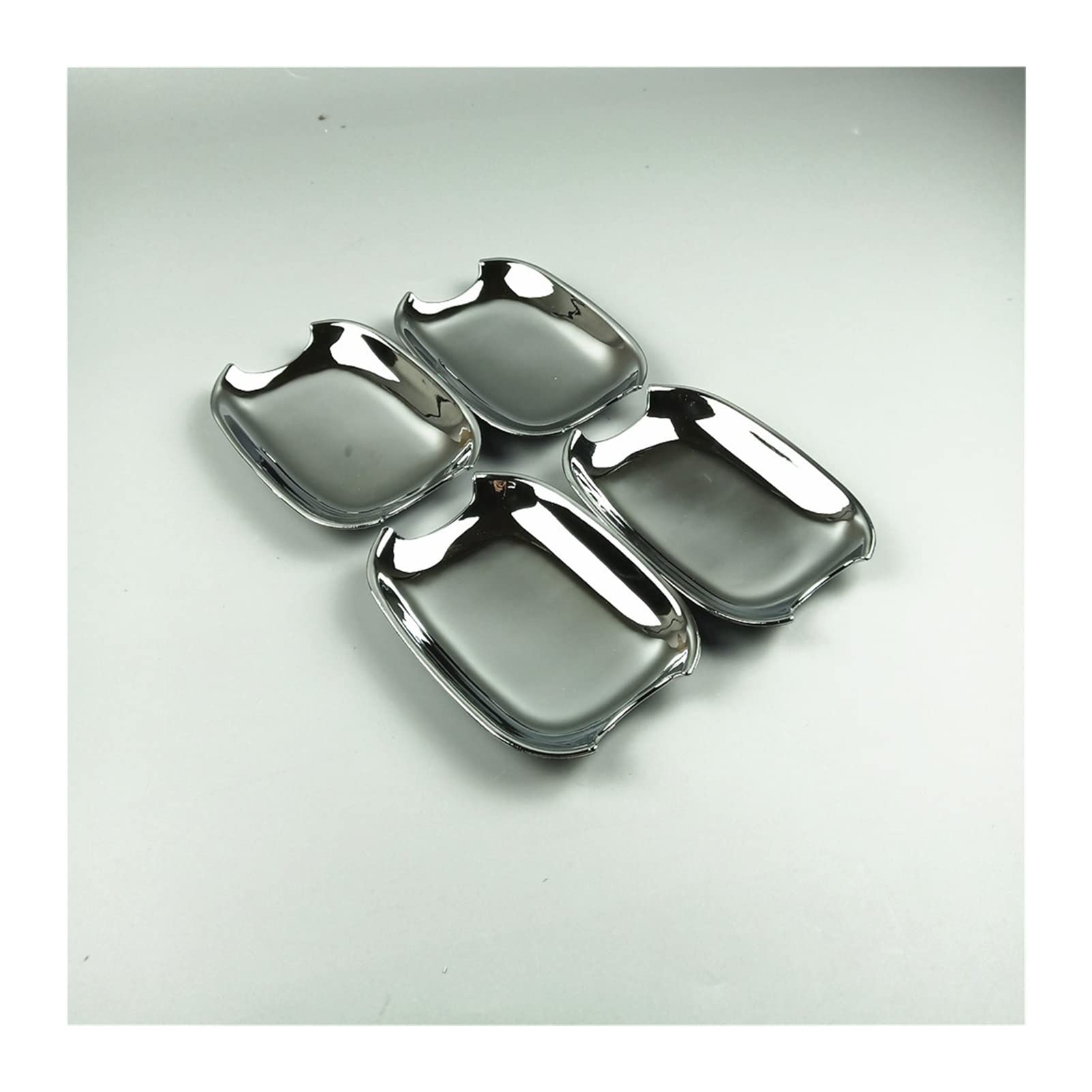 FAHBSTR Car Inner Handle for A4 B8 Q3 Q5 Car Outer Door Handles Decoration Frame Cover Chrome Doorknob Trim(1)