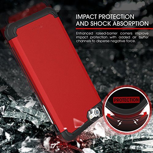 Iphone 6S Case, Roocase [Exec Tough Pro] Iphone 6S Slim Fit Case Hybrid Pc / Tpu [Corner Protection] Armor Cover Case For Apple Iphone 6 / 6S (2015), Coral Pink #TOP3