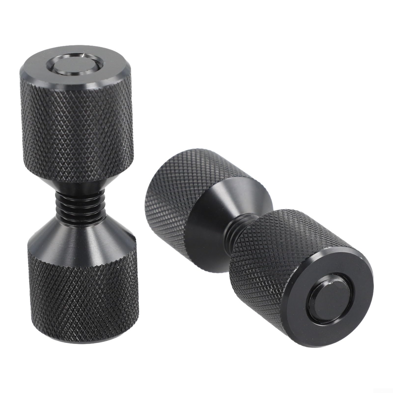 Ensemble de goupilles à deux trous à bride en aluminium de 3,8 cm avec niveau intégré pour ASME Outil de positionnement d'alignement de tuyau de 68 kg Finition oxyde noir Grand 70 x 27 mm