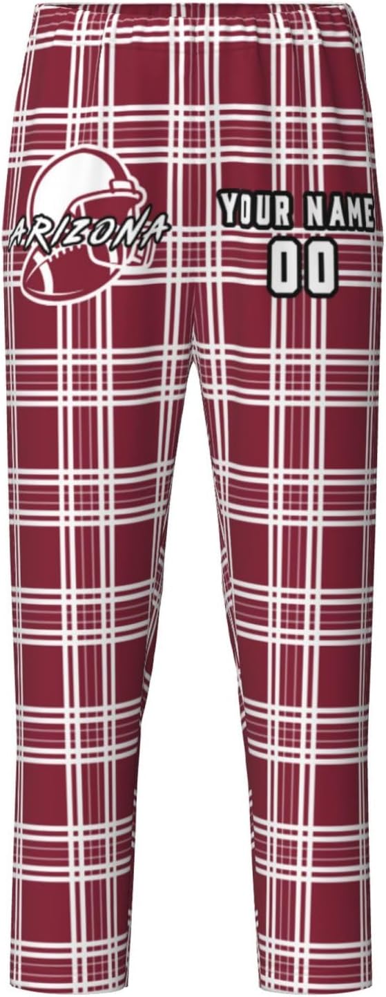 Custom Youth Pajama Pants Personalized Name Number Super Soft Unisex Lounge Pants - Image 4