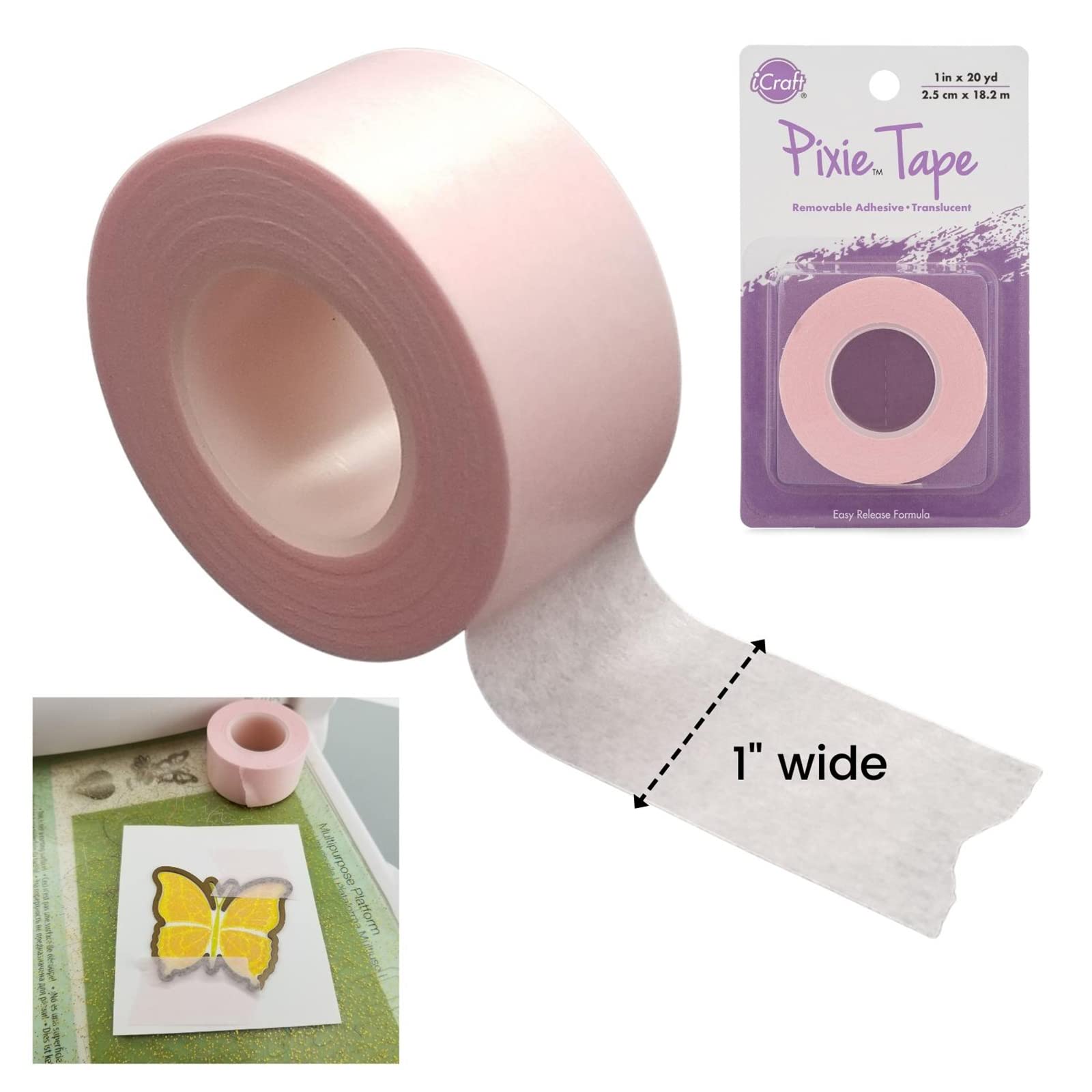 Amazon.com: iCraft Pixie Tape - Removable, Tape (1 in x 20