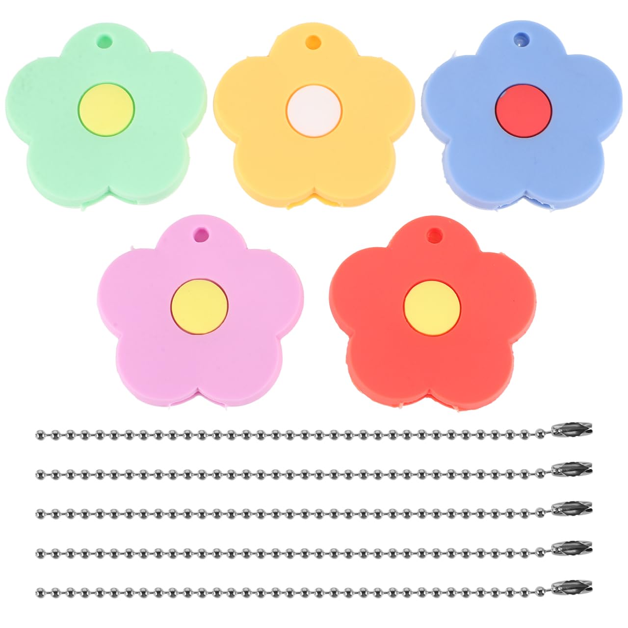 Tapas de llave de silicona con forma de flor para fundas de llaves de casa