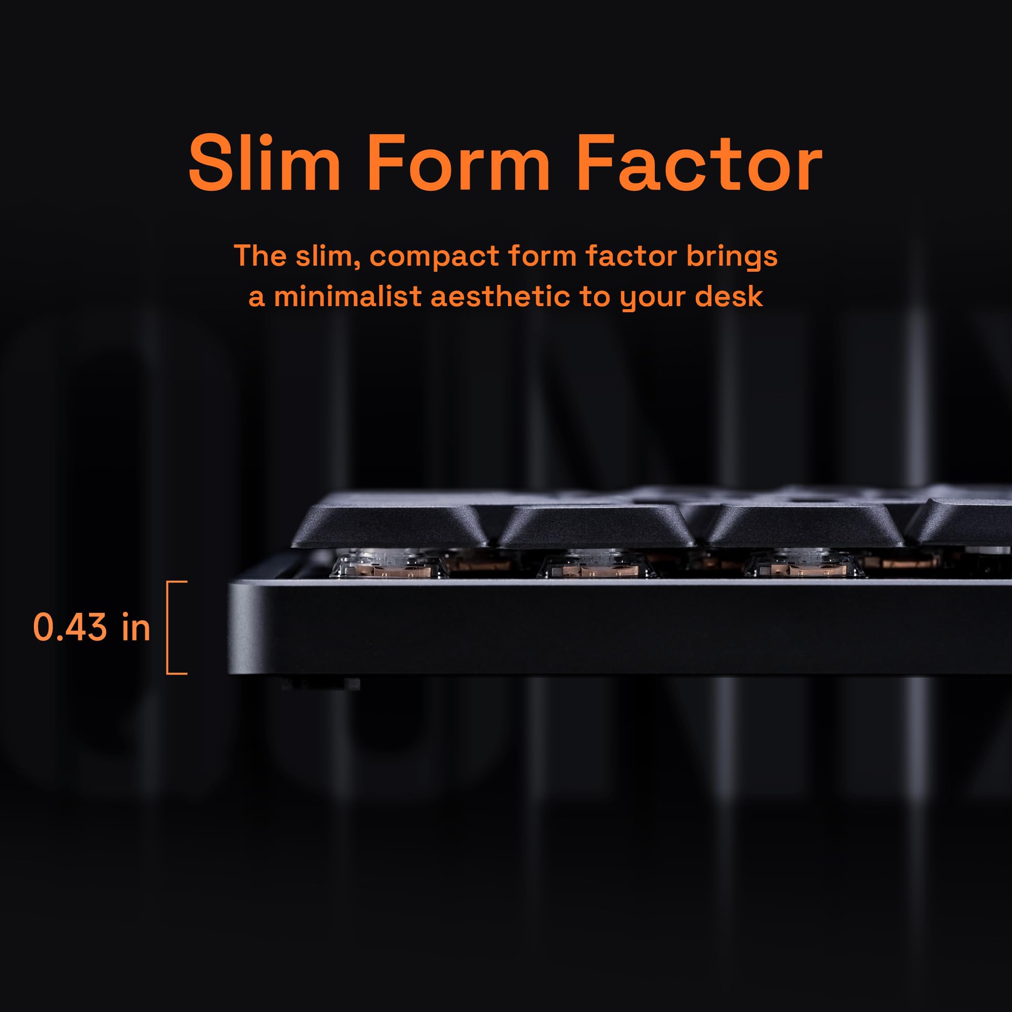 IQUNIX Magi65 Pro Low Profile Mechanical Keyboard Wireless 65% Ultra Slim for Creamy Typing, Hot Swappable, RGB Backlit, PBT Keycaps, Aluminum Case, BT/2.4G/USB-C, Mac/Windows (Black) - 3