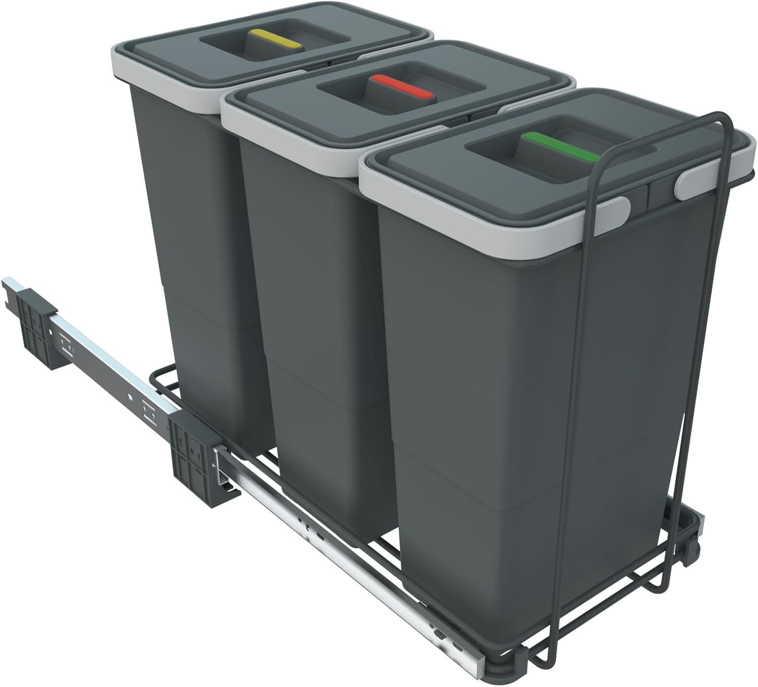 Elletipi PF01 34A3 Removable Differentiated Bin for Base, Grey, 23 x 45 x 36 cm