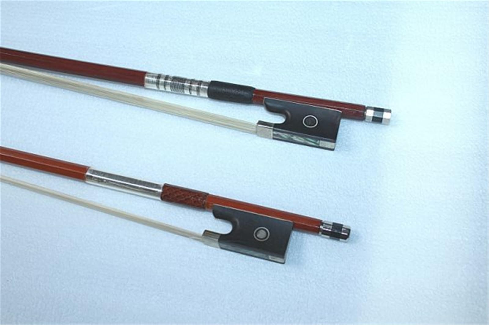 Arcos de violín hechos a mano Arco de violín profesional 4/4 1/8 con concha octogonal con incrustaciones para tocar(Type 4)