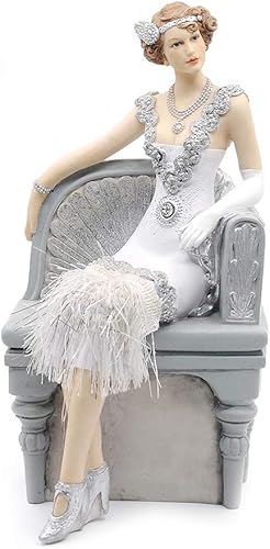 Comfy Hour Lady Elegance Lady Collection - Figura de estilo victoriano glamoroso (dama sentada en el sofá silla)