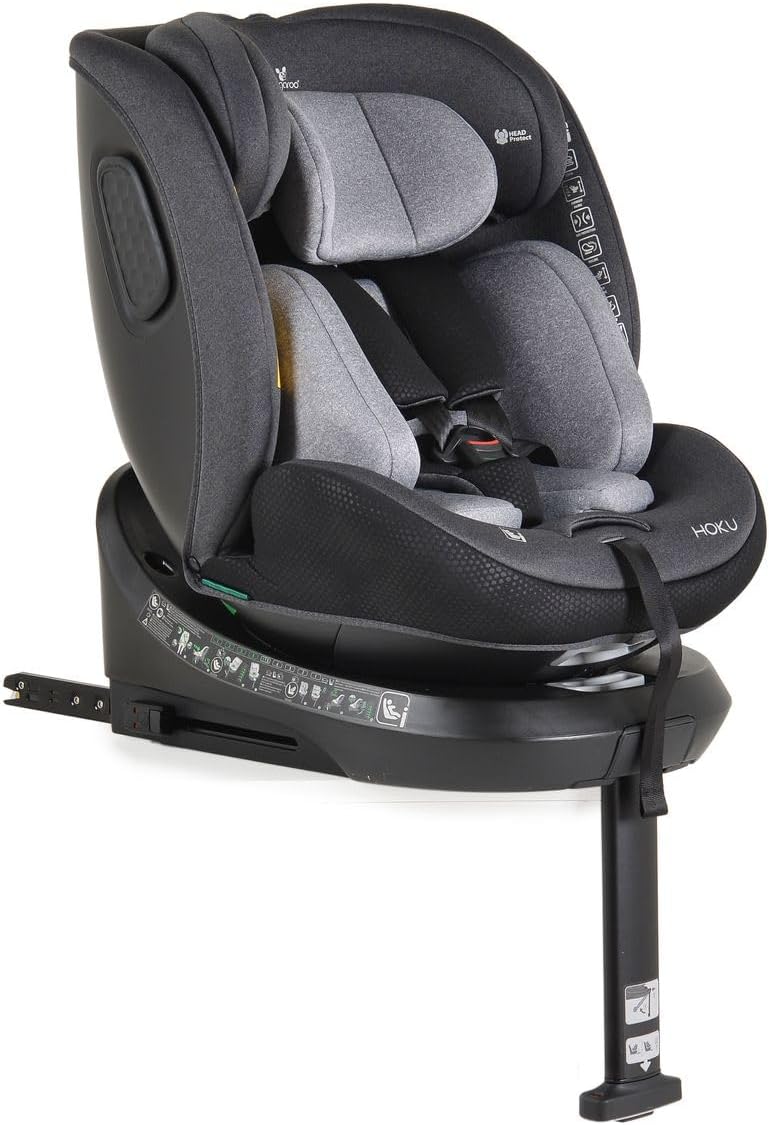 Close-up of the Cangaroo Hoku i-Size car seat's 5-point harness and buckle