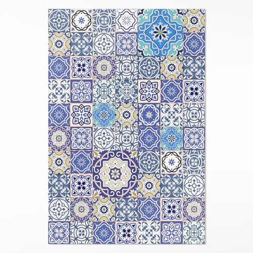 Tapis en vinyle résistant à la décoloration 100x150 cm entretien facile pour intérieur