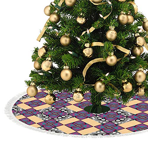 Tapis de sapin de Noël en peluche courte lavable et résistant - 4