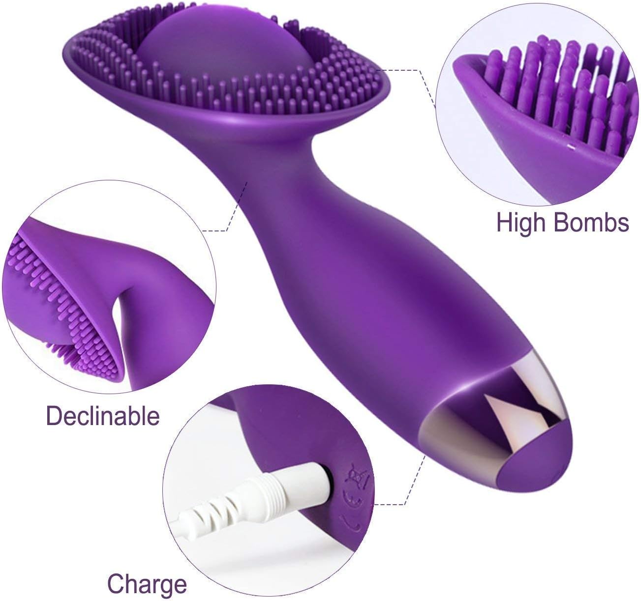 Vibrador de clítoris de silicona, estimulador de clítoris y ...