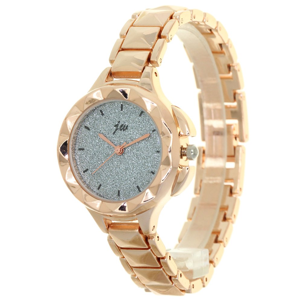 TimeMaxWomen Luxury Gold Sparker Dial Jewelry Diamond Cut Bracelet Band Small Face Ladies Businesss Stainless Steel Dress Casual Watches