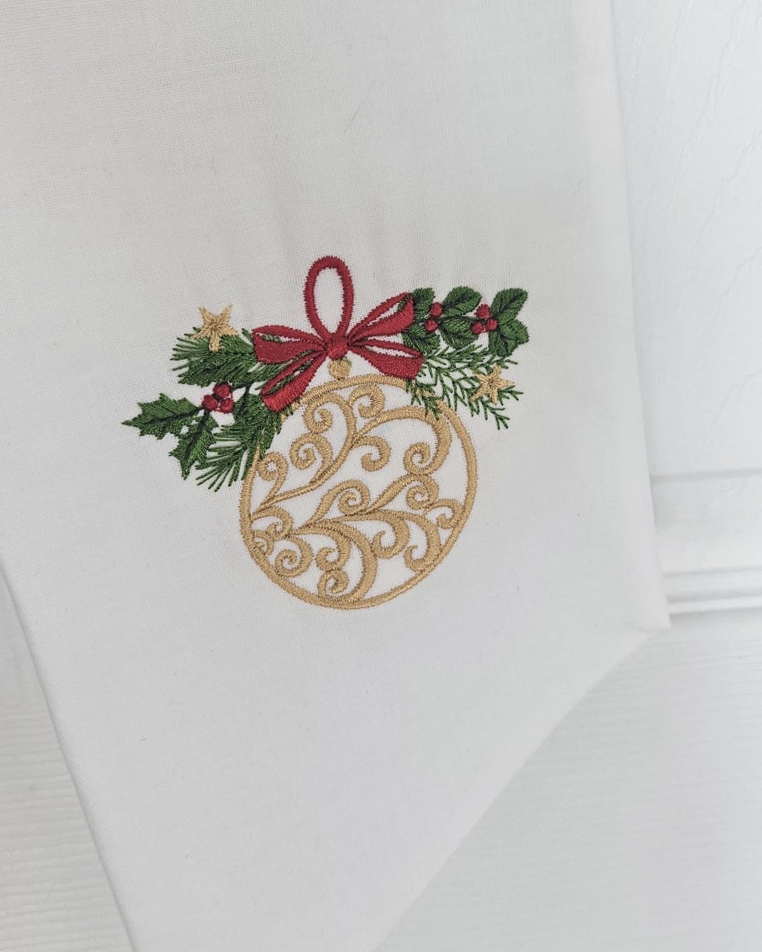 Monogram Wreath Sash, Christmas Wreath Sash, Front Door Decororations, Custom Monogram Door Decor (Ornament)