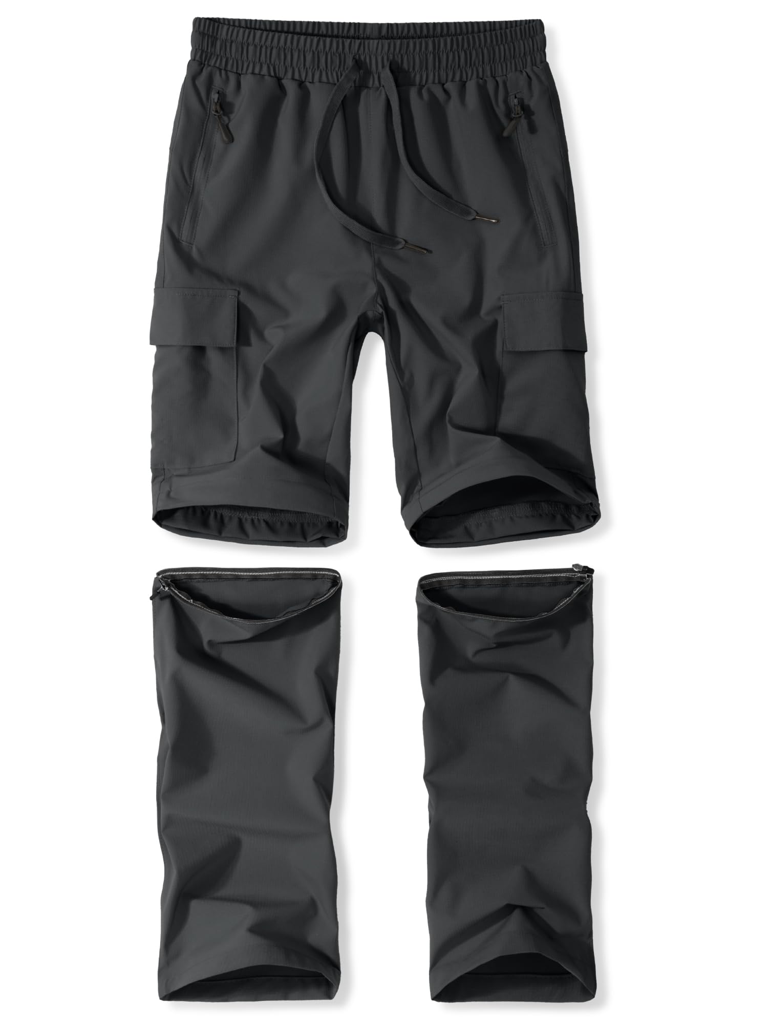 Zoofly Kinder Wanderhose Unisex Jugend 2-in-1 Zip Off Outdoorhose Trekkinghose für den Sommer Wasserdicht Leicht Schnelltrocknend