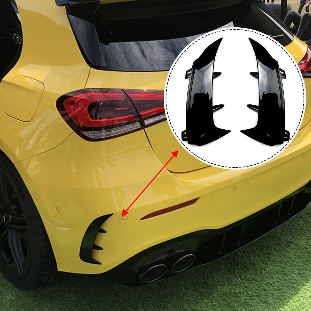 Spoiler Splitter paraurti Posteriore, per Mercedes-Benz Classe A W177 A200 A220 A35 2018-2022 Hatchback, Canards (Carbonio)