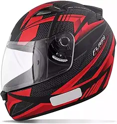 Capacete EBF Capacetes New Spark Flash 60/Preto Fosco/Vermelho