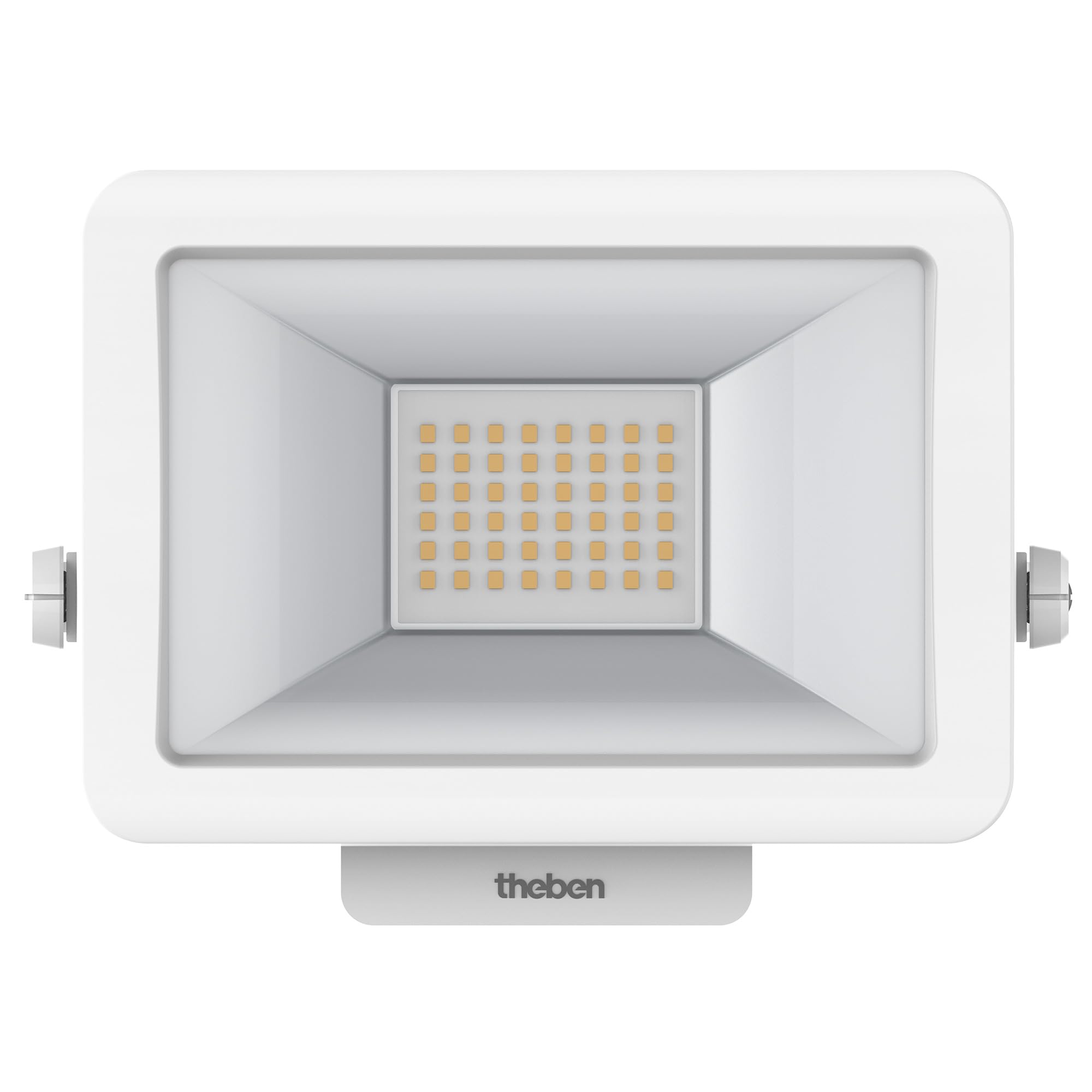 Theben 1020692 theLeda B20L W WH LED-Strahler 20 W 3000 K Wand/Decke außen | 2420 lm, IP 65, 360° drehbar, optional modular (Bewegungsmelder/Lichtsensor) erweiterbar, weiß, warmweiß
