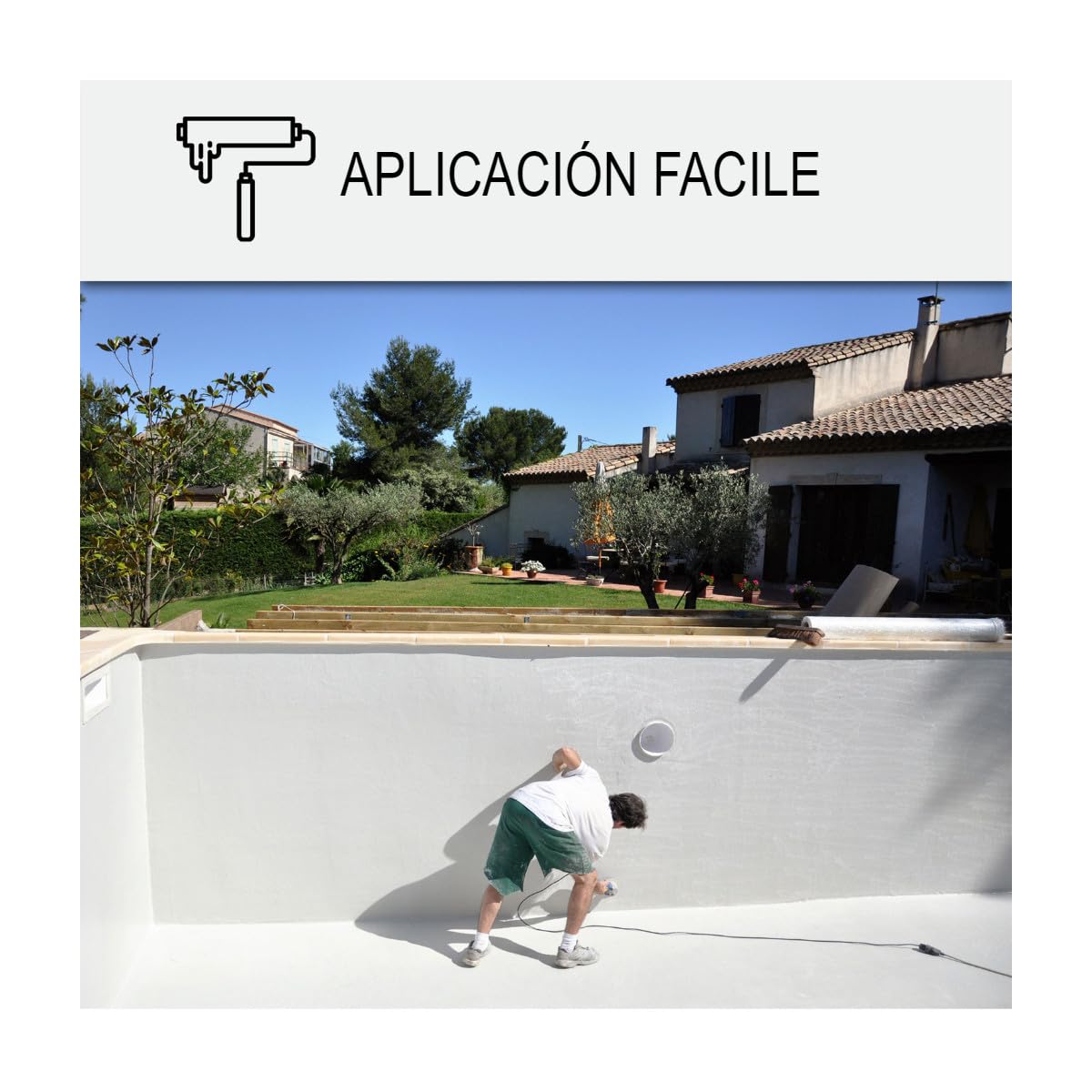ARCANE INDUSTRIES Pinturas impermeabilizantes para piscinas - ARCAPOOL - 10 L Gris Basalto - RAL 7012