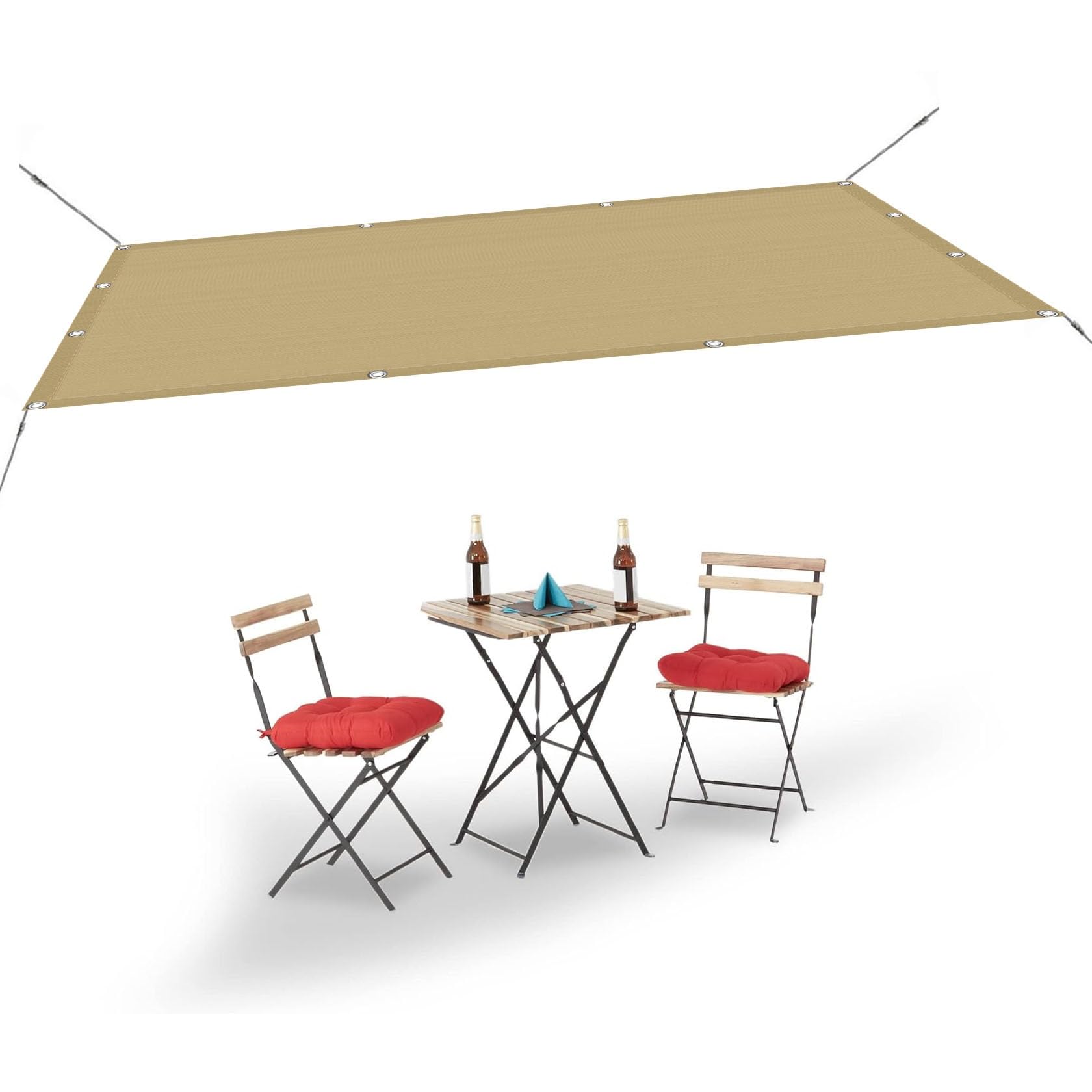 Voile d'ombrage contre la forte chaleur d'été pour retrouver le plaisir de votre terrasse